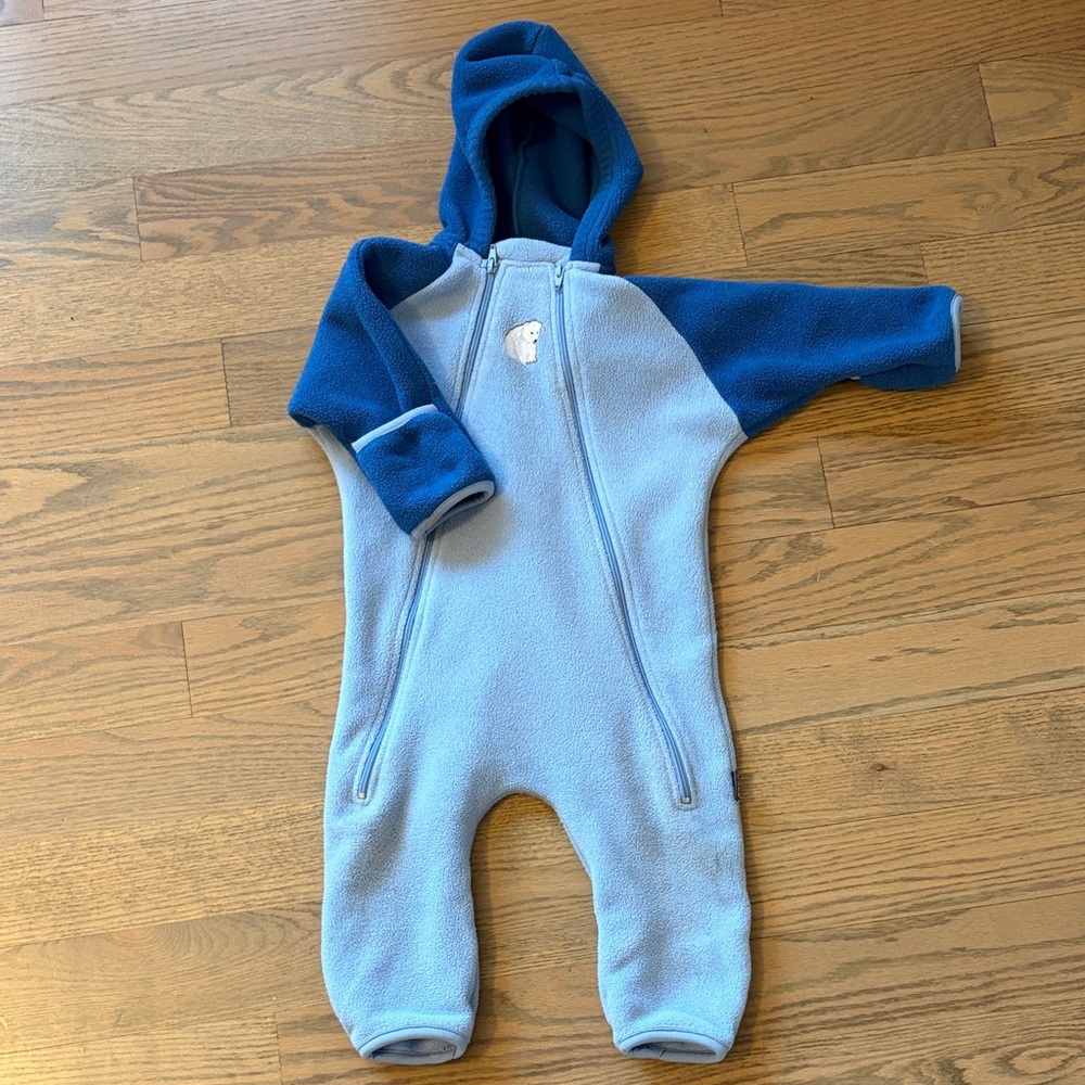 MEC Blue Fleece Baby Bunting Suit 12M